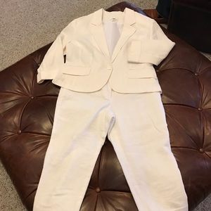 Women’s business casual linen suit sets size large